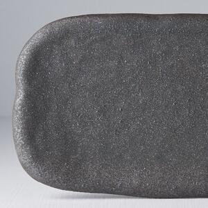 MIJ Tálaló lap Stone Slab fekete 29 x 12 cm