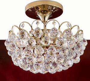 Klassisch kristály mennyezeti lámpa, arany, 40 cm, 4xE14