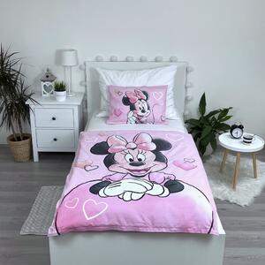 Disney Minnie Powder pink gyerek ágyneműhuzat 100×135 cm, 40×60 cm