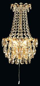 Klassisch kristály fali lámpa, arany, 0 cm, 0xE14