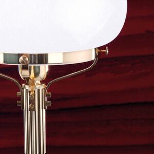 Wiener Nostalgie klasszikus asztali lámpa réz, opál búra, 1xE27
