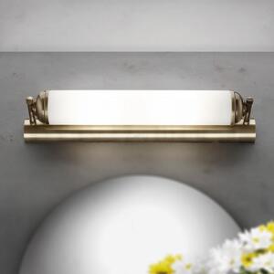 Wiener Nostalgie klasszikus fürdőszobai tükörmegvilágító patina, opál búra, 2xE14