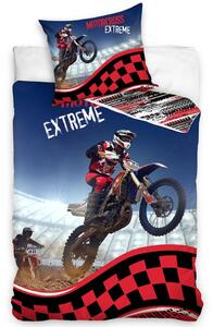 Motocross Extreme pamut ágynemű, 140 x 200 cm, 70 x 90 cm