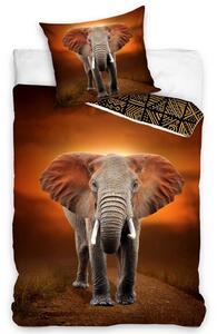 Etno elefántos pamut ágynemű, 140 x 200 cm, 70 x 90 cm