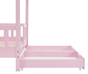 Kiságy Marli 90 x 200 cm 2 fiókkal és ágyráccsal - rózsaszín