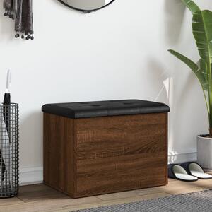 VidaXL barna tölgy színű szerelt fa tárolópad 62 x 42 x 45 cm