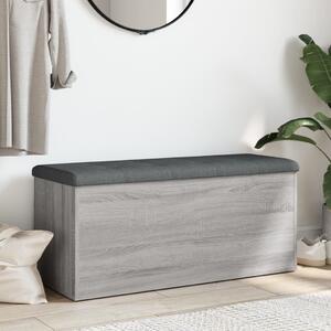 VidaXL szürke sonoma színű szerelt fa tárolópad 102 x 42 x 45 cm