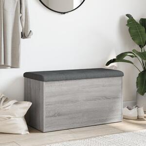 VidaXL szürke sonoma színű szerelt fa tárolópad 82 x 42 x 45 cm