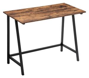 Rusztikus barna íróasztal 100 x 50 x 75 cm