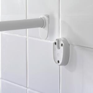 Fehér univerzális sarok zuhanyfüggönyrúd, ø 2,8 cm - Wenko