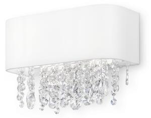MANFRED fehér színű Modern kristály fali lámpa 2xE14