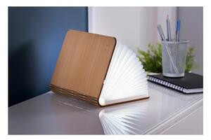 Standard világosbarna nagyméretű könyvalakú LED juharfa asztali lámpa - Gingko