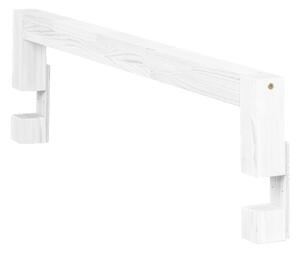 Safety fehér fenyő ágyra szerelhető oldalfal, hosszúság 90 cm - Benlemi