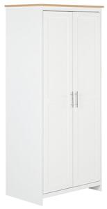 Kétajtós Fehér Gardróbszekrény 52 x 79 x 180 cm SELLIN