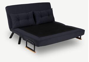 Design összecsukható kanapé Hilarius 133 cm fekete