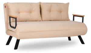 Design összecsukható kanapé Hilarius 133 cm krém