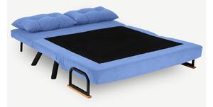 Design összecsukható kanapé Hilarius 133 cm kék
