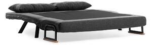 Design összecsukható kanapé Hilarius 133 cm sötétszürke