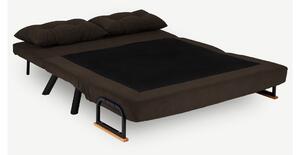 Design összecsukható kanapé Hilarius 133 cm barna
