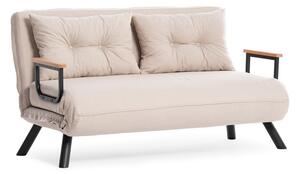 Design összecsukható kanapé Hilarius III 133 cm krém