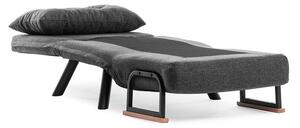 Design összecsukható fotel Hilarius sötétszürke
