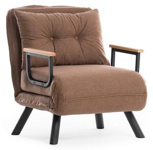 Design összecsukható fotel Hilarius világosbarna