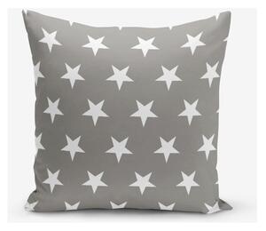 Szürke csillag mintás párnahuzat, 45 x 45 cm - Minimalist Cushion Covers