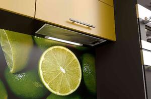 Kairo lemon szürke konyhabútor 340 cm felső elemsorral