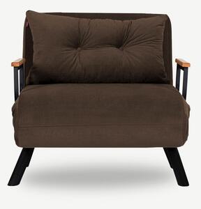 Design összecsukható fotel Hilarius barna