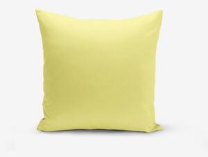 Sárga pamutkeverék párnahuzat, 45 x 45 cm - Minimalist Cushion Covers
