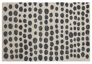 Fekete és bézs gyapjúszőnyeg 140 x 200 cm HAVRAN