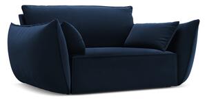Sötétkék bársony fotel Vanda – Mazzini Sofas