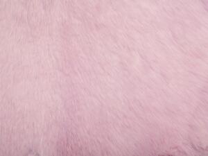 Rózsaszín báránybőr szőnyeg ULURU
