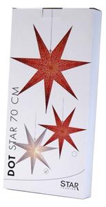 Dot piros világító csillag dekoráció, ⌀ 70 cm - Star Trading
