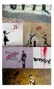 Banksy tapétatekercs, 0,5 x 10 m - Bimago