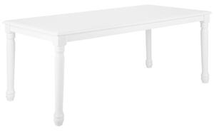Klasszikus Fehér Fa Étkezőasztal 180 x 90 cm CARY