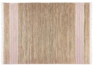 Rózsaszín és bézs jutaszőnyeg 160 x 230 cm MIRZA