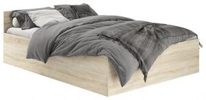 Ágyneműtartós ágy, ágyráccsal és matraccal 200x120cm szanoma tölgy