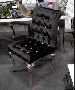 Romio szék ezüst-fekete