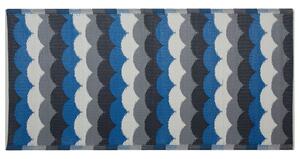 Kék és szürke szőnyeg 90 x 180 cm BELLARY