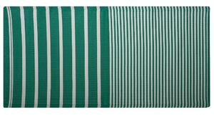 Mutatós Csíkos Zöld Kültéri Szőnyeg 90 x 180 cm HALDIA