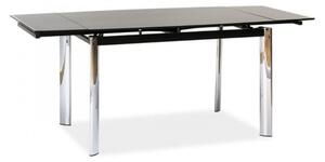 GD-020 Fekete Étkezőasztal Bővíthető : 120-180cm