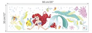 Falmatrica "Ariel - A kis hableány" 42x83cm