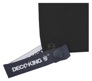 EKEA fekete gyorsan száradó törölköző és hagyományos törölköző szett, 70 x 140 cm + 30 x 50 cm - DecoKing