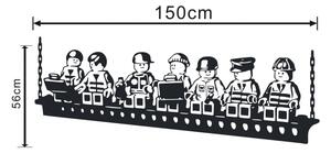 Falmatrica "Lego figurák" 56x150cm