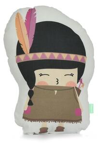 Indian Girl kispárna 100% pamutból, 40 x 30 cm - Happynois