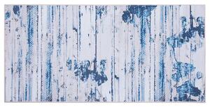 Esztétikus Kék És Bézs Szőnyeg 80 x 150 cm BURDUR