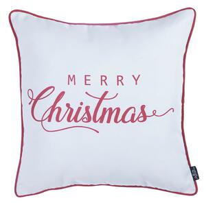 Honey Merry Christmas fehér-piros párnahuzat, 45 x 45 cm - Mike & Co. NEW YORK
