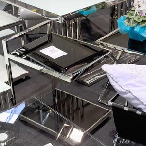 Rollreposa lerakóasztal fekete 40x52x62 cm