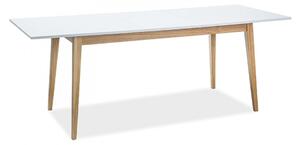 Cesar Bővíthető Asztal 160-205 cm Fehér - Tölgy